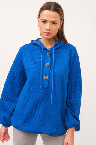 The Greii - Jacquard Knit Top - Royal Blue