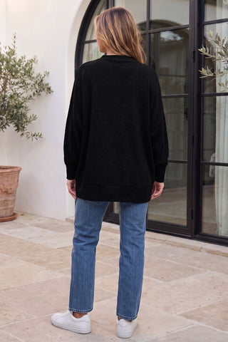 Dear Scarlett - Loft Sweatshirt - Black Noir