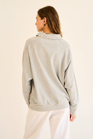 The Greii - Polo Sweatshirt - Heather Grey