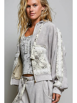 Pol - Double Gauze Printed Thermal Hooded