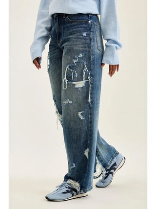 Judy Blue Wilhelmina Baggy Jeans, Vintage Sandstone Blue