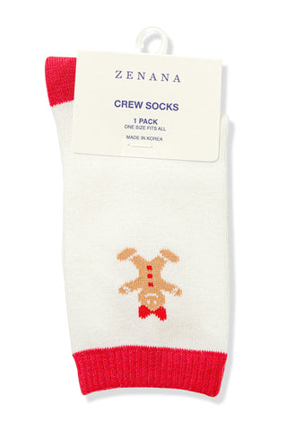 Zenana - Ginger Bread Socks - Cream