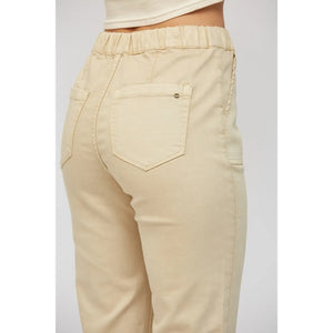 Mica High Rise Crop Jogger Denim