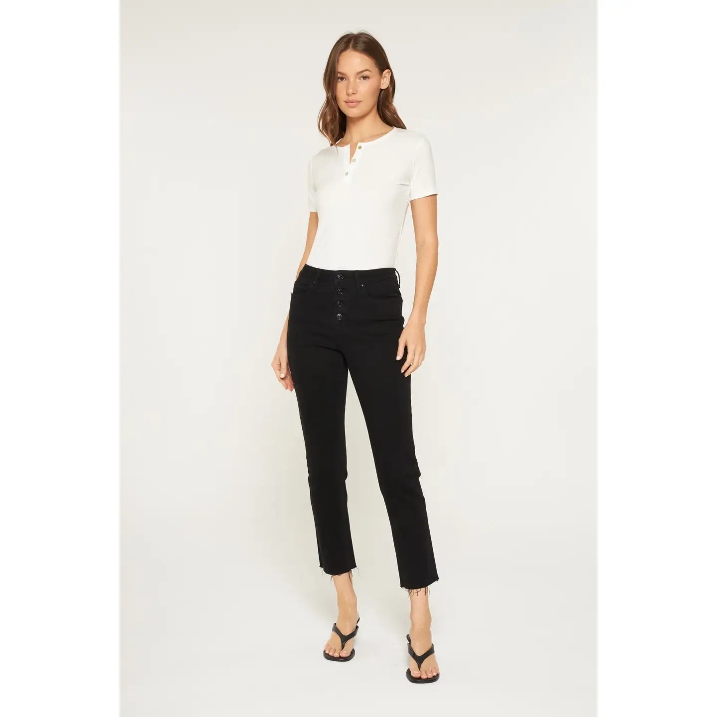 Mica High Rise Cropped Easy Skinny Denim