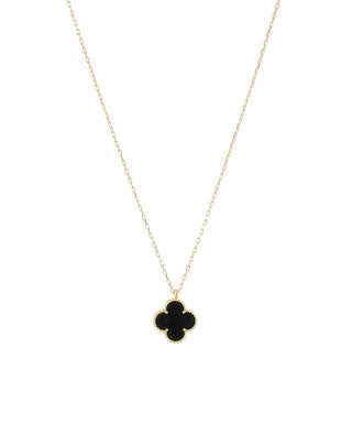 Colored Shell Clover Necklace