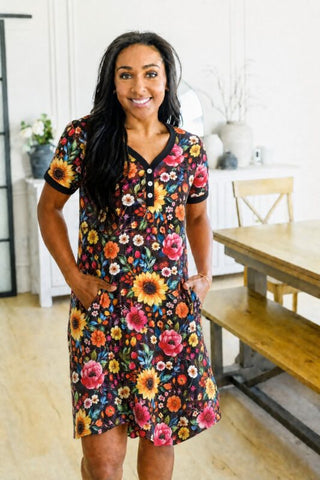 Shirley & Stone - Autumn Floral Night Dress