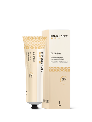 Nourish Oil Cream tube and box with vegan formula label.