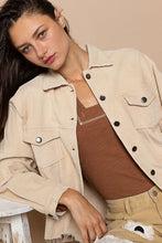 Load image into Gallery viewer, POL Pocket Front Button Down Corduroy Trucker Jacket
