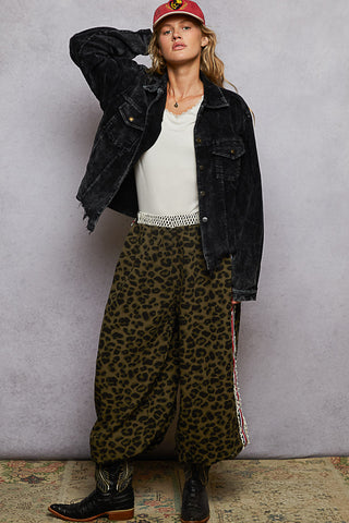 POL Pocket Front Button Down Corduroy Trucker Jacket