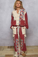 Load image into Gallery viewer, POL Thermal Quilted Detail Floral Knit Pants
