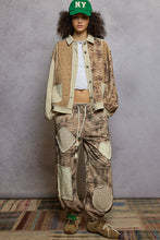 Load image into Gallery viewer, POL French Terry Lace Patch Printed Woven Pants
