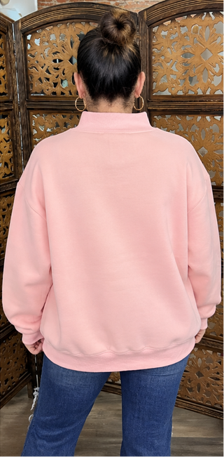 BUCKETLIST - Fish Graphic Sweatshirt - Pink
