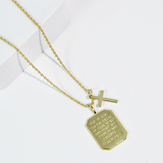 Treasure Jewels - Psalm 20:4 Gold Necklace