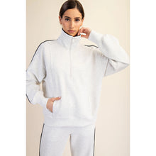 Load image into Gallery viewer, Rae Mode Modal Scuba Piping Quarter Zip Pullover
