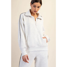 Load image into Gallery viewer, Rae Mode Modal Scuba Piping Quarter Zip Pullover

