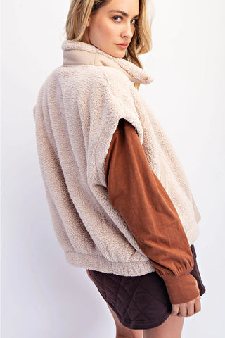 Rae Mode Oversized Micro Sherpa Vest