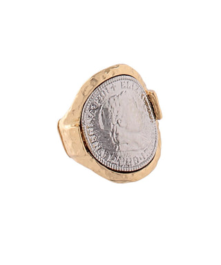 Curved Coin Ring