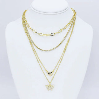 Radiant Fluttery Layer Necklace