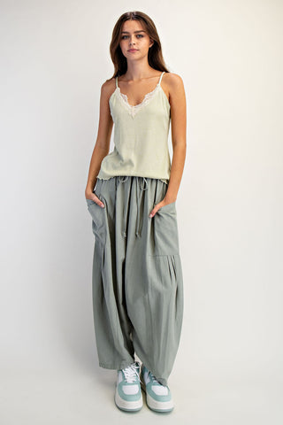 Rae Mode - Sage Mint V-Neck Lace Tank Top