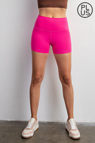 Rae Mode - Sonic Pink 4" Basic Biker Short