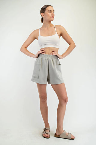 Rae Mode Shorts - Light Heather Grey
