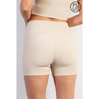 Rae Mode - Seashell Nylon Rib Biker Pant with Side Pockets