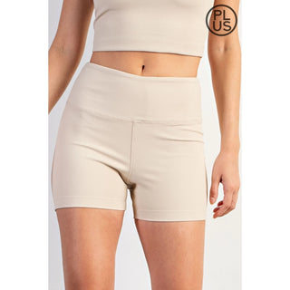 Rae Mode - Seashell Nylon Rib Biker Pant with Side Pockets