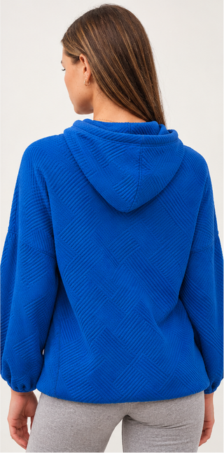 The Greii - Jacquard Knit Top - Royal Blue