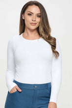 Load image into Gallery viewer, Yelete - Seamless Round Neck Long Sleeve Top – Fitted Layering Essential
