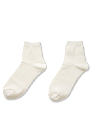 Zenana - Cotton Crew Sock - White