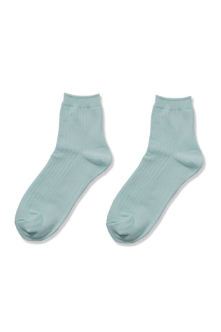 Zenana - Cotton Crew Sock - Blue Grey