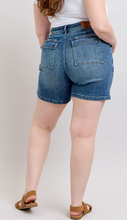 Load image into Gallery viewer, Judy Blue High Waist Utility Mid Length Shorts
