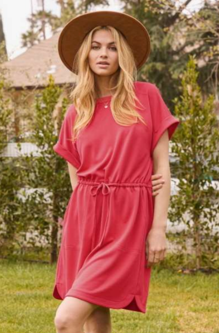 Array Oddi Washed Modal Knit Jersey Mini Dress