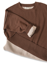 Load image into Gallery viewer, Zenana Round Neck Contrast Trim Sweater
