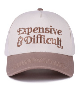 Expensive & Difficult Two Tone Canvas Cotton Cap