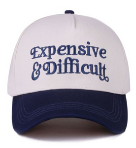 Expensive & Difficult Two Tone Canvas Cotton Cap