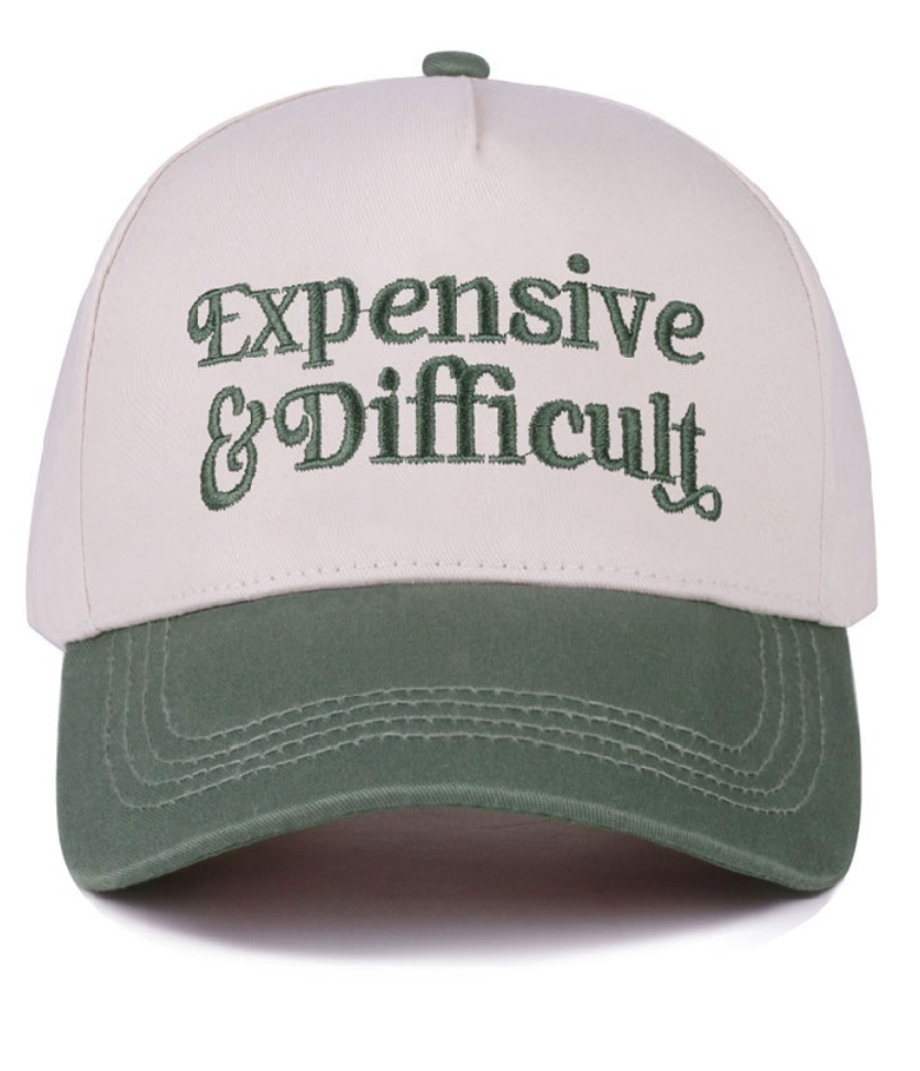 Expensive & Difficult Two Tone Canvas Cotton Cap