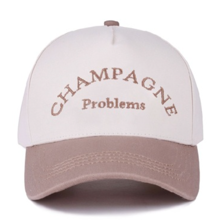 Champagne Problems Two Tone Canvas Cotton Cap
