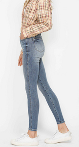 Judy Blue High Waist Tummy Control Contrast Wash Skinny