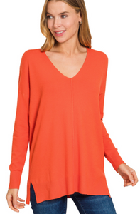 Viscose front Seam Sweater