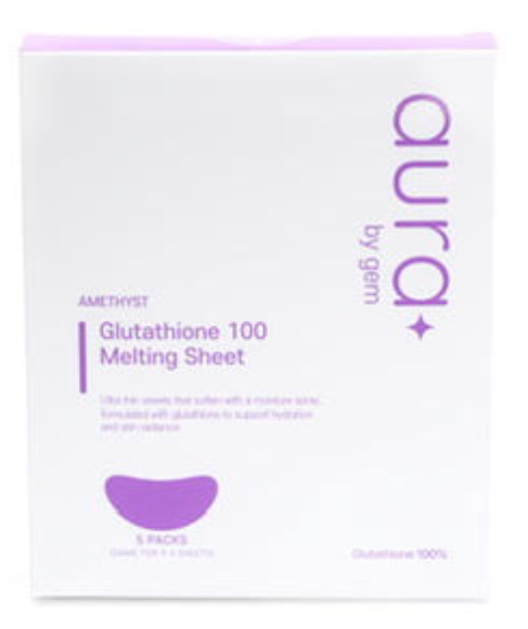 Aura by Gem Amethyst Glutathione 100 Melting Sheet
