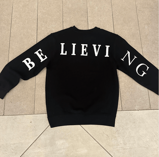 Don't Stop Believing Black Sweatshirt