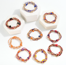 Load image into Gallery viewer, Set Of Five Game Day Beaded Stretch Bracelets
