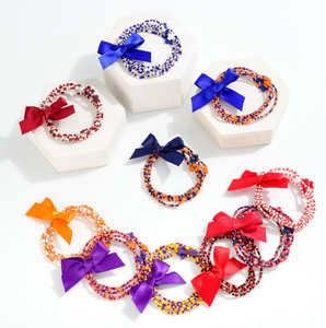 Set of Five - Game Day Beaded Stretch Bracelets