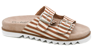 Corkys Footwear - Dash -Tan Natural Stripe