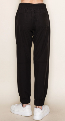 WHITE BIRCH Joggers- Black