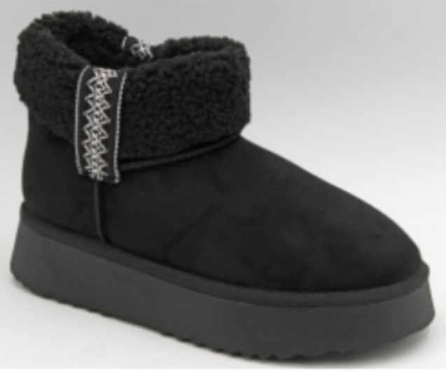 MIA Shoes Iceland Boot – Faux Shearling Cozy Ankle Boot