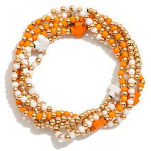 Load image into Gallery viewer, Set Of Six Beaded Stretch Bracelets
