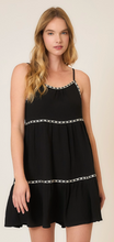 Load image into Gallery viewer, Cozy Co Black With White Accent Dress
