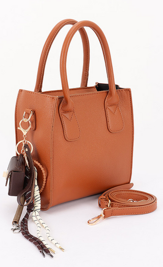 Tote Bag With Mini-Bag Charm